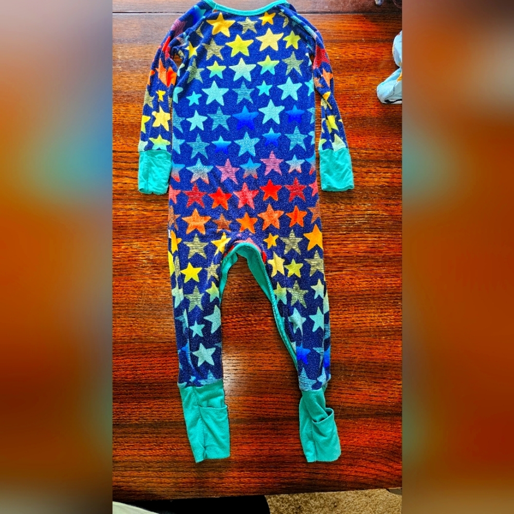 Little Sleepies 12-18 m Bamboo Pajamas Zippy Sleep Stars